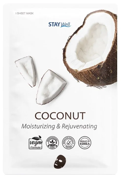 Stay Well Vegan Sheet Mask – Coconut 20 g v:8994823