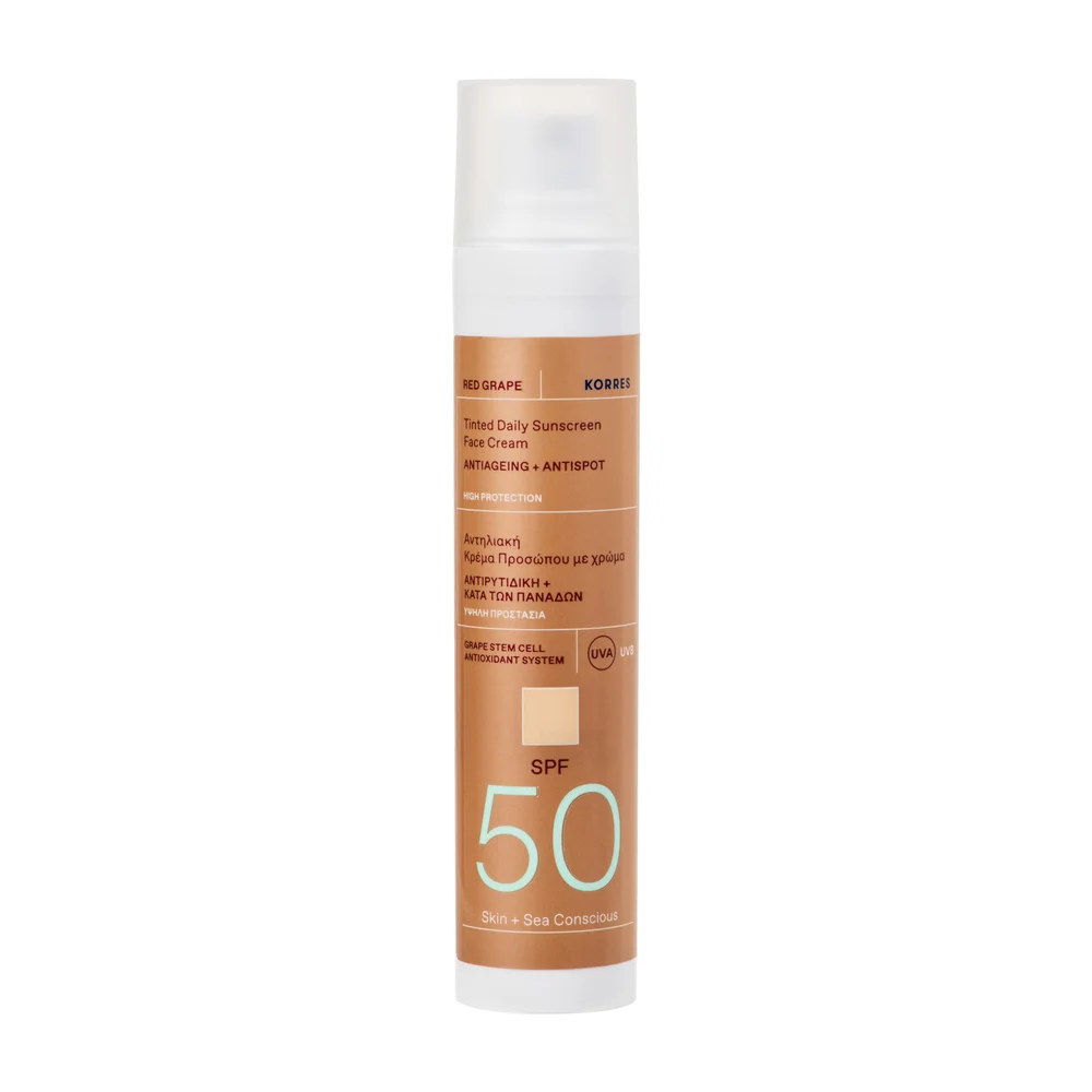 Korres Red Grape Tinted SPF50 ansiktssolkrem v:5233437 Korres Red Grape Tinted SPF50 ansiktssolkrem v:5233437