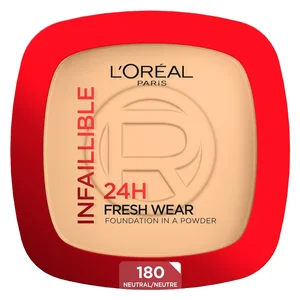 L’Oréal Paris Infaillible 24H Fresh Wear Foundation In A Powder 180 Neutral Undertone 9g v:1613159 L’Oréal Paris Infaillible 24H Fresh Wear Foundation In A Powder 180 Neutral Undertone 9g v:1613159
