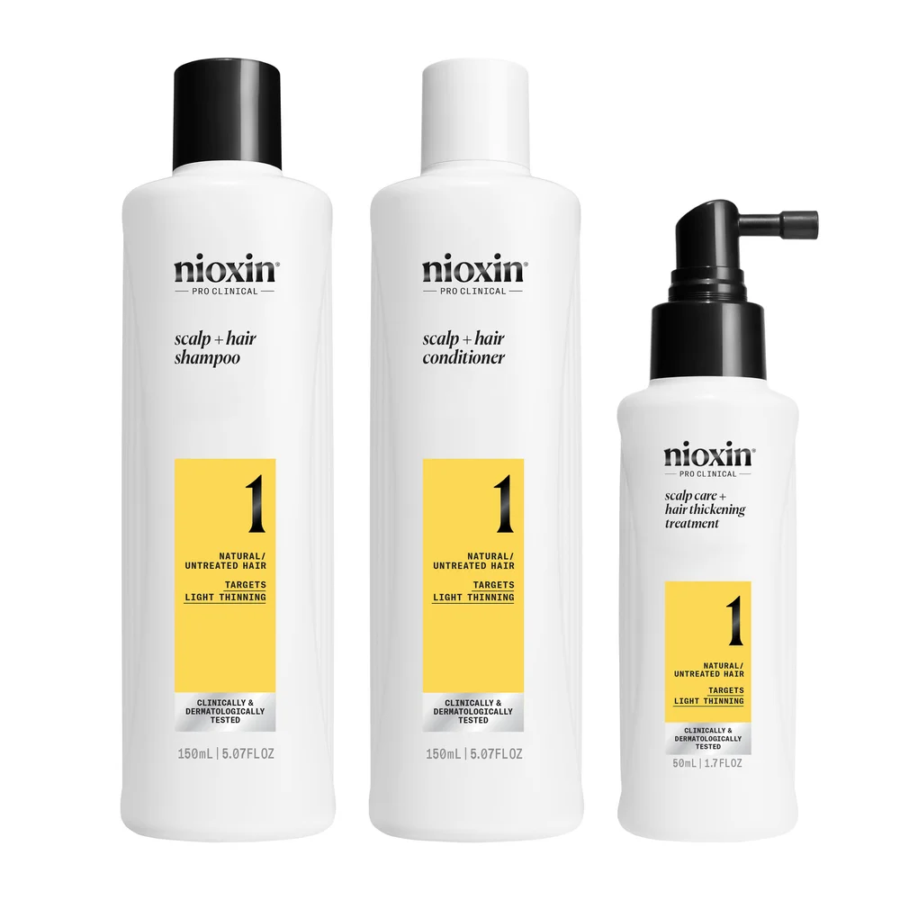 Nioxin System 1 Trial Kit for normalt til fint hår v:8647740