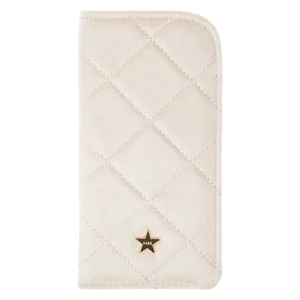 DARK Velvet Quilted Eyewear Case Sand v:5520428