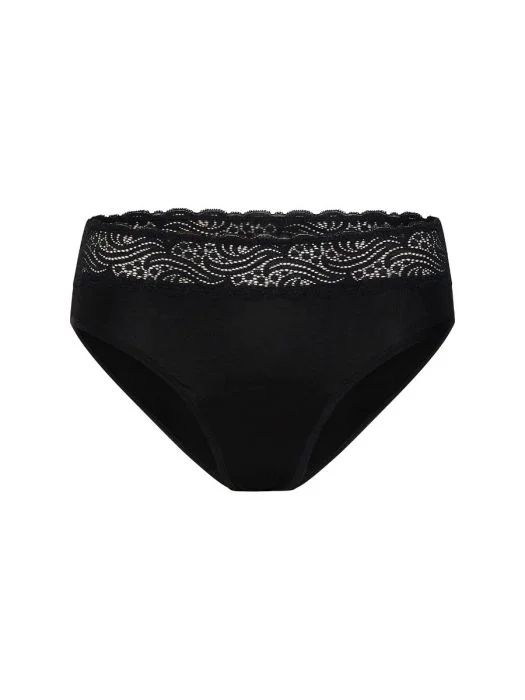 Modibodi Sensual Hi Waist Bikini Moderate-Heavy Black 16/XL v:4930972
