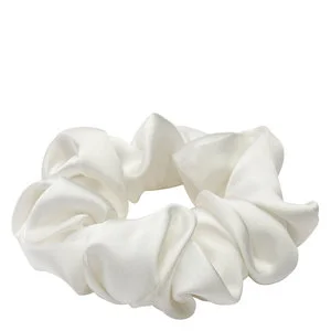 Lenoites Mulberry Silk Scrunchie White v:5979008