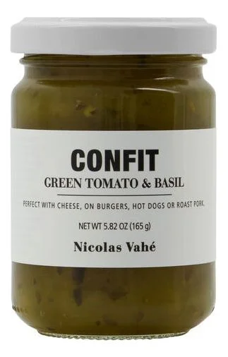 Nicolas Vahé Confit – Green tomato & basil – 165 g. v:8246195 Nicolas Vahé Confit – Green tomato & basil – 165 g. v:8246195