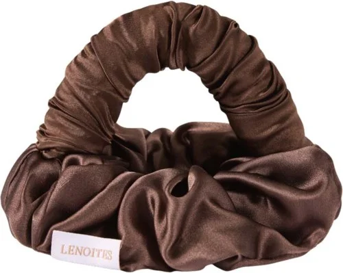 Lenoites BlowoutTie® in Mulberry Silk Mini Brown v:5648975 Lenoites BlowoutTie® in Mulberry Silk Mini Brown v:5648975