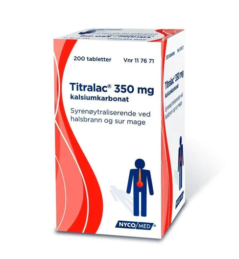 Titralac 350 mg tabletter 200 stk v:8068394 Titralac 350 mg tabletter 200 stk v:8068394
