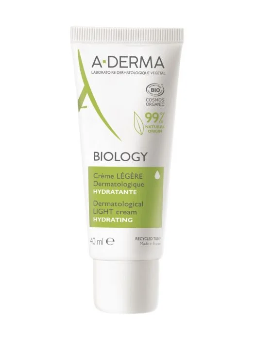 A-Derma Biology Hydrating Light Cream ansiktskrem 40 ml v:9452014 A-Derma Biology Hydrating Light Cream ansiktskrem 40 ml v:9452014