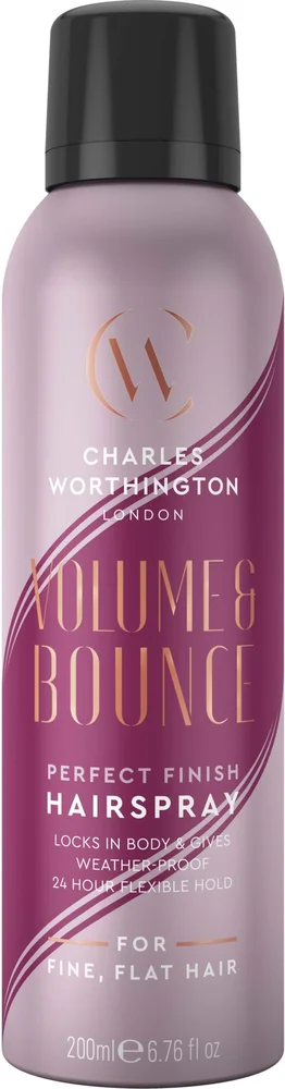 Charles Worthington Volume & Bounce Perfect Finish Hairspray 200 ml v:6202537 Charles Worthington Volume & Bounce Perfect Finish Hairspray 200 ml v:6202537
