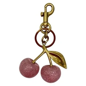 DARK Cherry Bag Charm Rose v:8358420