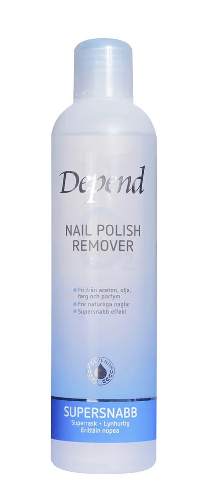 Depend Nail Polish Remover Blå - 250 ml. v:5927897