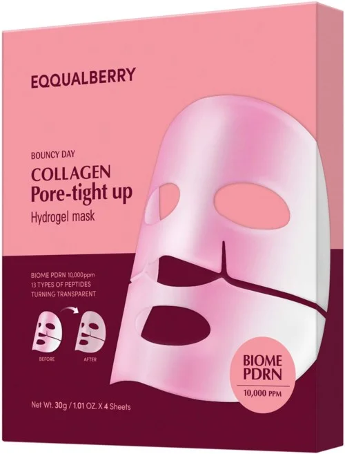 Eqqualberry Collagen Pore-Tight Up Hydrogel Mask 4 stk v:9346206 Eqqualberry Collagen Pore-Tight Up Hydrogel Mask 4 stk v:9346206