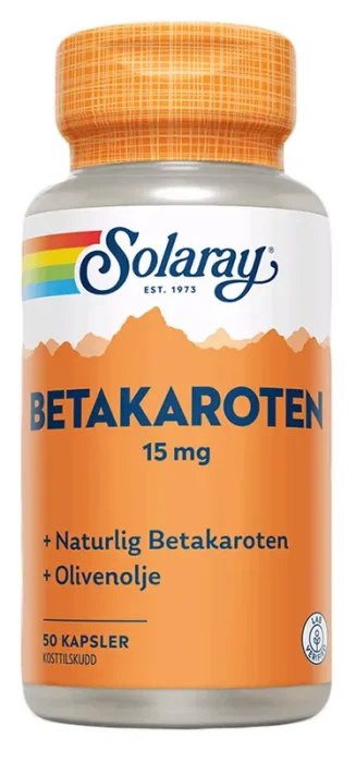 Solaray betakaroten 15 mg 50 kapsler v:4065671 Solaray betakaroten 15 mg 50 kapsler v:4065671