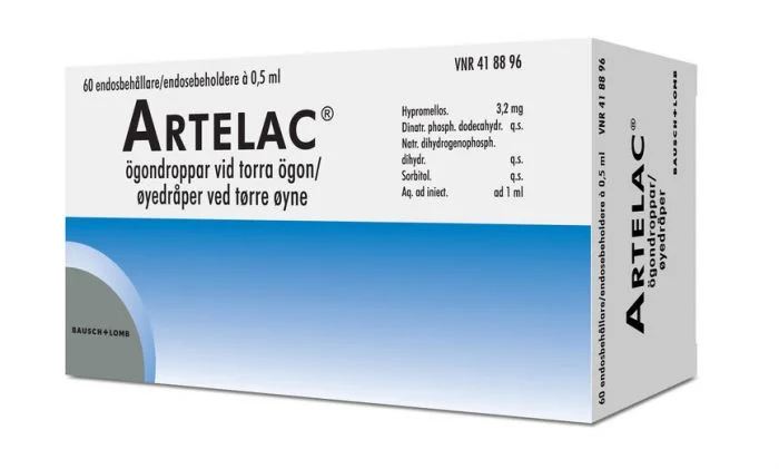 Artelac 3,2 mg/ml øyedråper endosebeholder 60×0,5 ml v:1286403 Artelac 3,2 mg/ml øyedråper endosebeholder 60×0,5 ml v:1286403