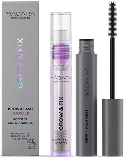 Mádara Bundle Grow & Fix Brow & Lash Booster 4,25ml & DEEP MATTER Bold Volume Mascara 6ml v:7947874