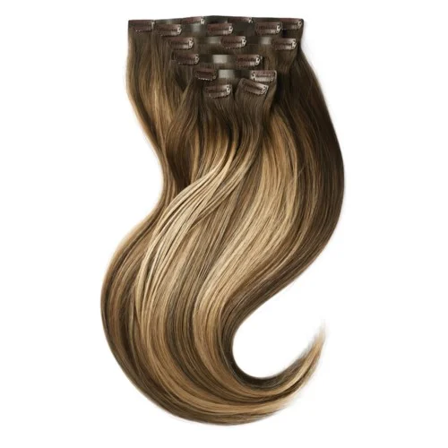 Rapunzel of Sweden Invisible Clip-ins Straight / Medium Volume / 7 pieces 50 cm Hazelnut Caramel Balayage B2.3/5.1 v:4503168 Rapunzel of Sweden Invisible Clip-ins Straight / Medium Volume / 7 pieces 50 cm Hazelnut Caramel Balayage B2.3/5.1 v:4503168