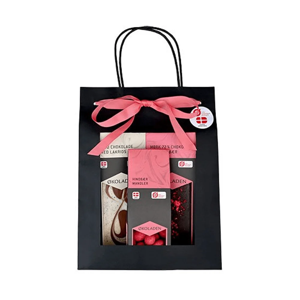 Økoladen Gourmet Gavepose Rosa – 240 g v:4757614