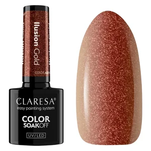 Claresa Hybrid Soak Off Nail Polish Alchemy Ilusion Gold 5ml v:6620509