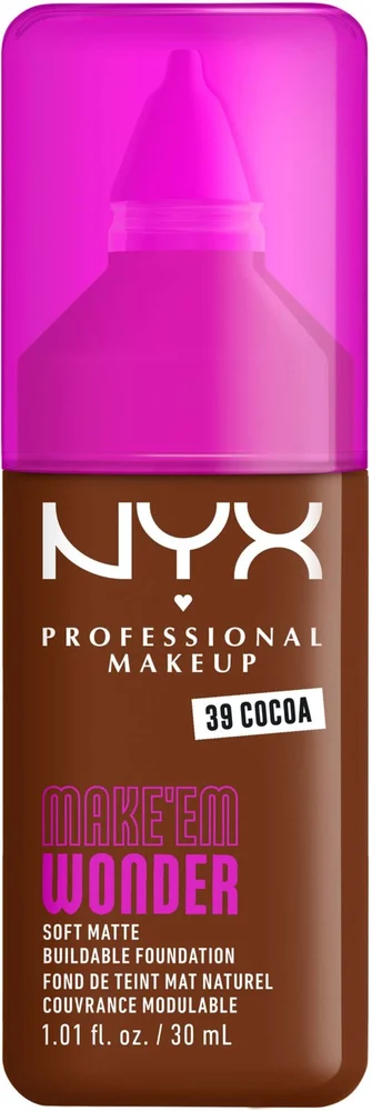 NYX PROFESSIONAL MAKEUP Make Em Wonder Foundation 39 Cocoa v:4925388 NYX PROFESSIONAL MAKEUP Make Em Wonder Foundation 39 Cocoa v:4925388