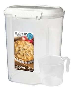 Sistema Bake it Opbevaringsboks m.kop hvid 3,25 L bake it – 1 stk. v:5416242