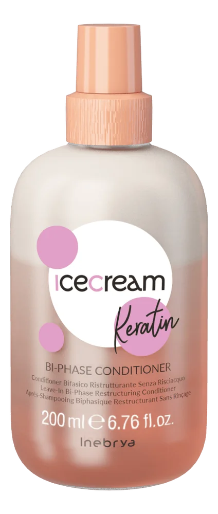 Inebrya Ice Cream Keratin Bi-Phase Conditioner - 200 ml. v:2964534