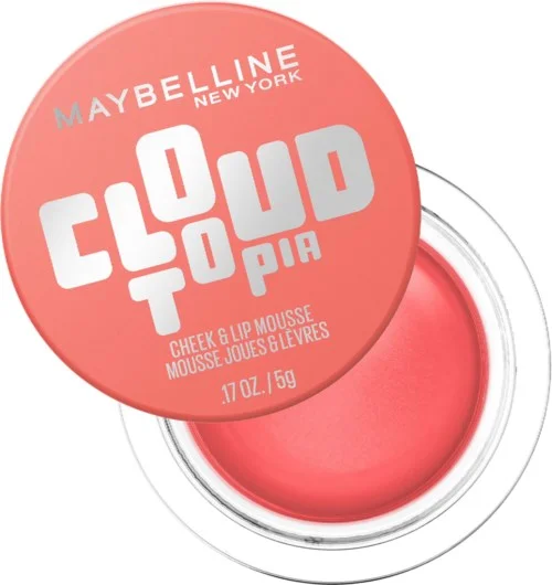 Maybelline New York Cloudtopia Cheek & Lip Mousse 5 Coral Illusion v:5304654 Maybelline New York Cloudtopia Cheek & Lip Mousse 5 Coral Illusion v:5304654