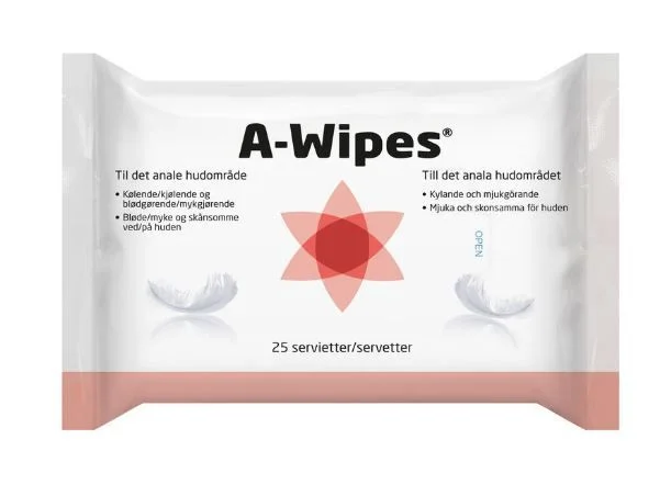 A-Wipes våtservietter ved anal irritasjon og kløe v:4979470