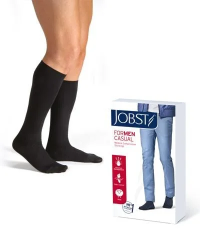 Jobst Men Casual K1 Kne Sort S 1par v:1717235 Jobst Men Casual K1 Kne Sort S 1par v:1717235