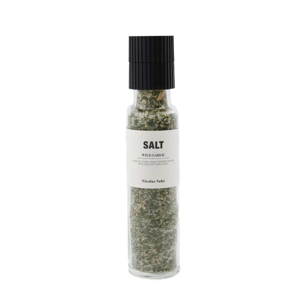 Nicolas Vahé Salt, wild garlic – 215 g. v:3980004 Nicolas Vahé Salt, wild garlic – 215 g. v:3980004