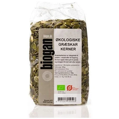 Biogan Gresskarfrø Ø – 500 g. v:9816751