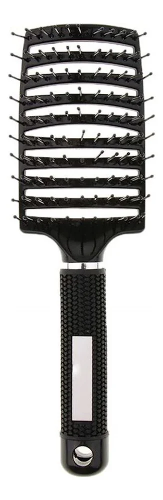 TBC Curved Paddle Brush - Sort - 1 stk. v:5745015