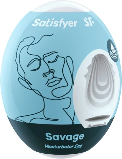 Satisfyer Masturbator Egg Single Savage 1 stk v:7877817
