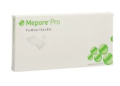 Mepore Pro dusjtett kompress 9×20 cm 10 stk v:7969348