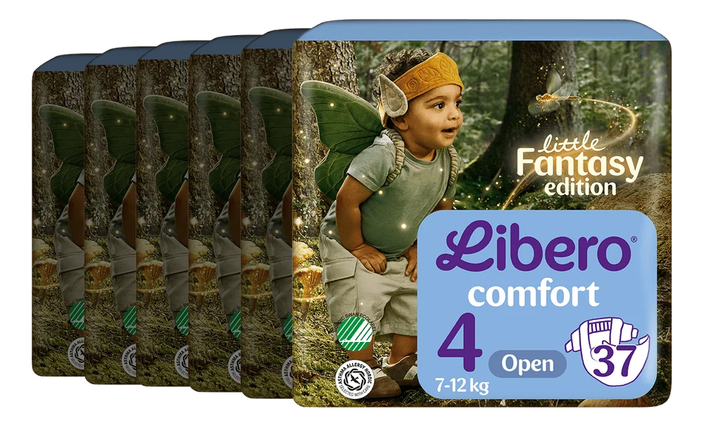 Libero Comfort 4 Åpen Bleie – 6 x 37 stk. v:8457484 Libero Comfort 4 Åpen Bleie – 6 x 37 stk. v:8457484