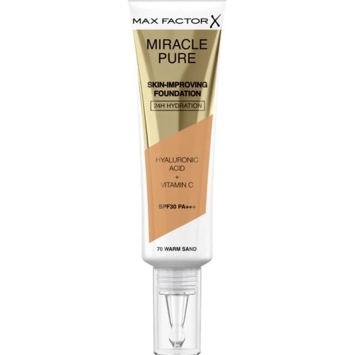 Max Factor Miracle Pure Foundation 70 Warm Sand SPF 30 30 ml v:5449474