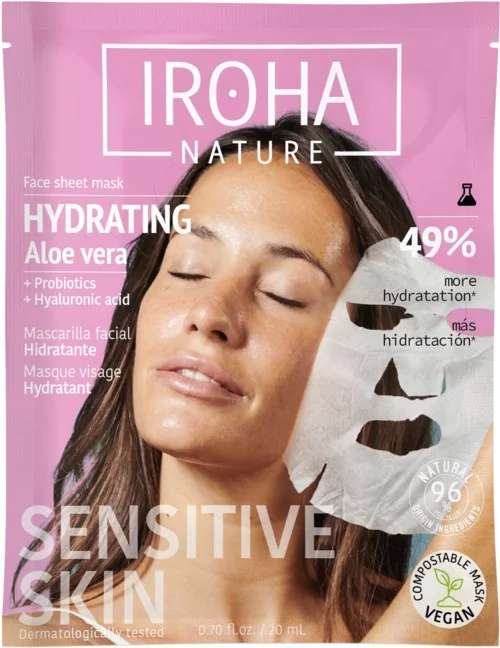 IROHA NATURE Hydrating Aloe Vera Face Sheet Mask v:4091356