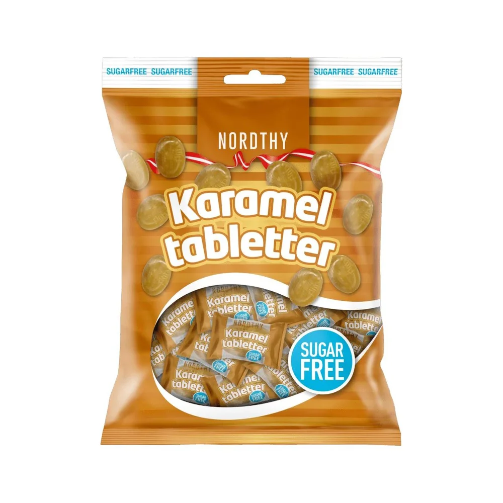 Nordthy Karameltabletter – 125 g v:7254490 Nordthy Karameltabletter – 125 g v:7254490