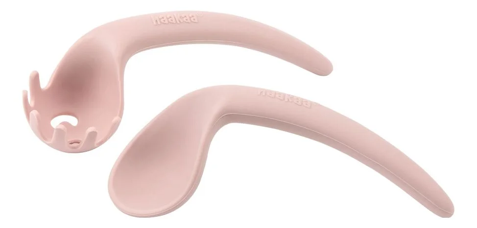 Haakaa Silicone Self-Feeding Spoon Set Blush – 1 sett. v:4480384 Haakaa Silicone Self-Feeding Spoon Set Blush – 1 sett. v:4480384