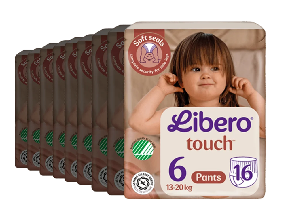 Libero Touch 6 Buksebleie – 8 x 16 stk. v:3913896 Libero Touch 6 Buksebleie – 8 x 16 stk. v:3913896