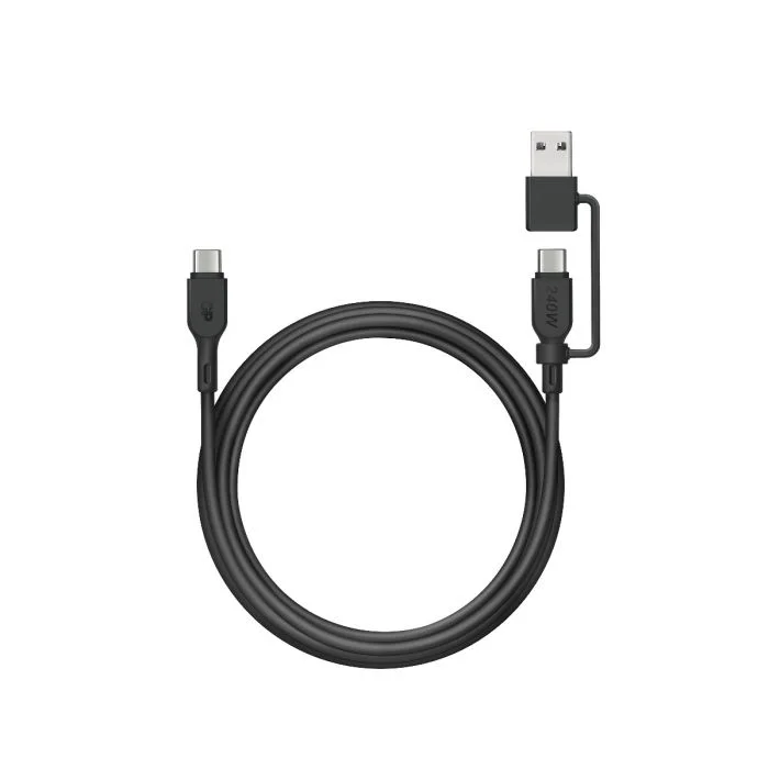 GP USB-kabel med USB-C til USB-C + USB-A adapter 240W 1,5m v:9839488 GP USB-kabel med USB-C til USB-C + USB-A adapter 240W 1,5m v:9839488