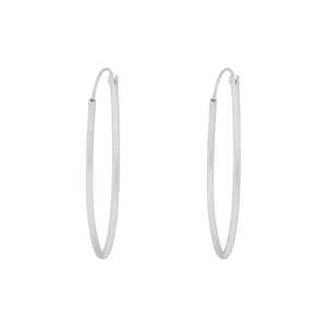 Snö Of Sweden Liddy Thin Big Ring Ear Plain Silver Onesize v:7518582