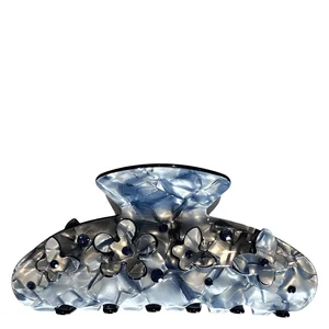 DARK Flower & Butterfly Hair Claw Grisalle Blue v:9475969 DARK Flower & Butterfly Hair Claw Grisalle Blue v:9475969