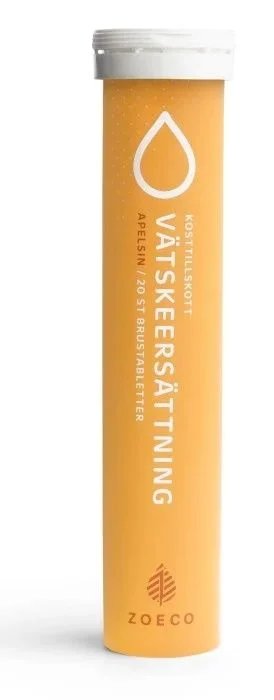 Zoeco væskeerstatning appelsin 20 brusetabletter v:3024636 Zoeco væskeerstatning appelsin 20 brusetabletter v:3024636
