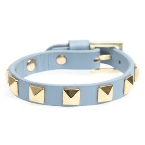 DARK Leather Stud Bracelet Cool Blue v:5001979 DARK Leather Stud Bracelet Cool Blue v:5001979