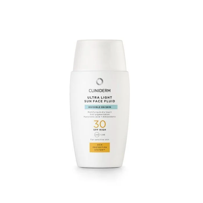 Cliniderm Ultra Light Sun Face Fluid SPF30 - 40 ml. v:1387358