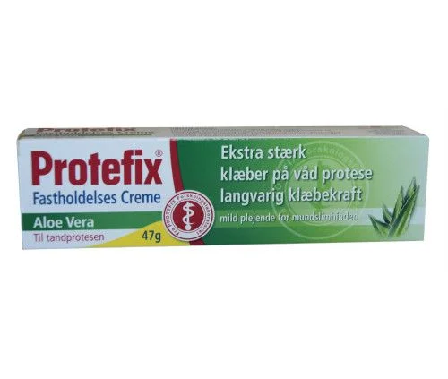 Protefix Fastholdelse krem for gebiss – aloe vera – 47 gr v:5055007