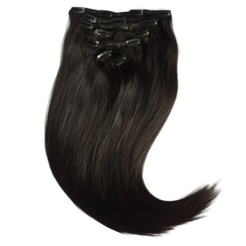 Rapunzel of Sweden Classic Clip-ins Straight / Medium Volume / 7 pieces 60 cm 1.2 Black Brown v:6510134 Rapunzel of Sweden Classic Clip-ins Straight / Medium Volume / 7 pieces 60 cm 1.2 Black Brown v:6510134
