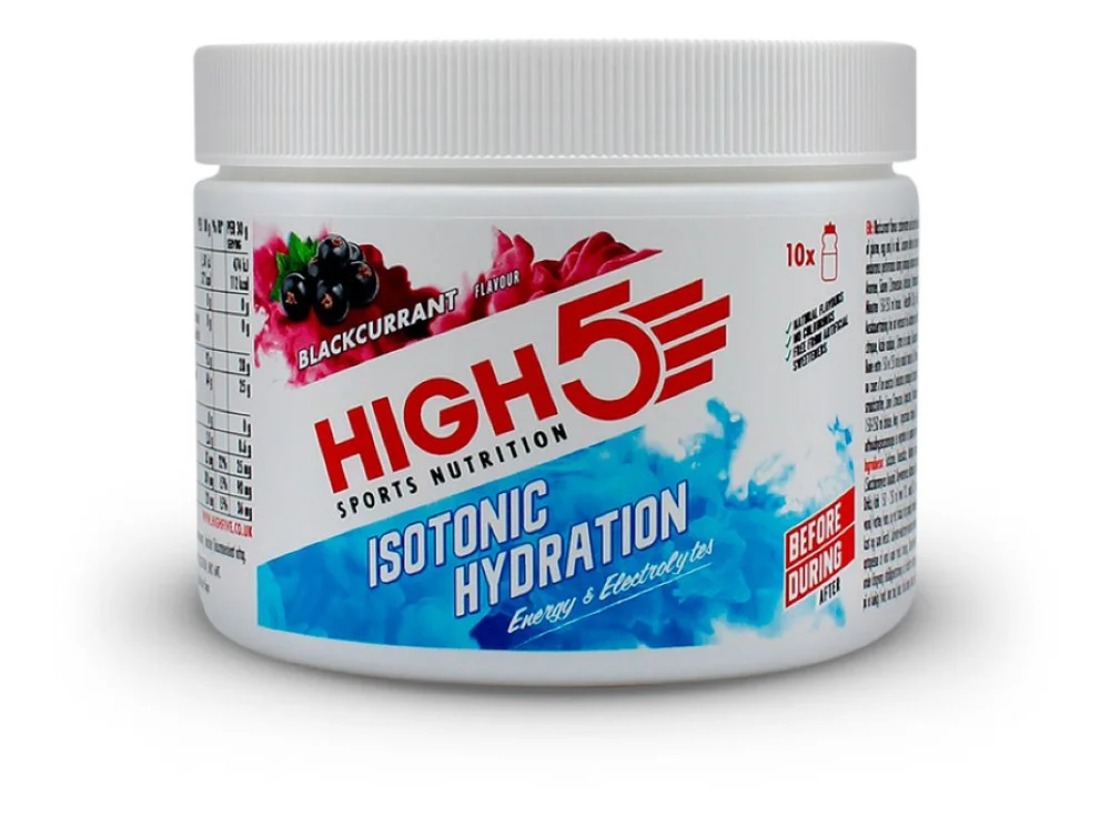 High5 Isotonic Hydration Blackcurrant – 300 g. v:1255312 High5 Isotonic Hydration Blackcurrant – 300 g. v:1255312