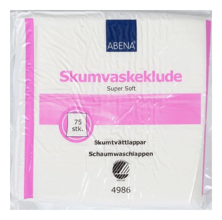 Abena Skumvaskeklut super soft – 75 stk. v:4533827