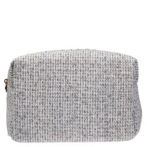 DARK Tweed Make-Up Pouch Large Steel Blue v:6311307