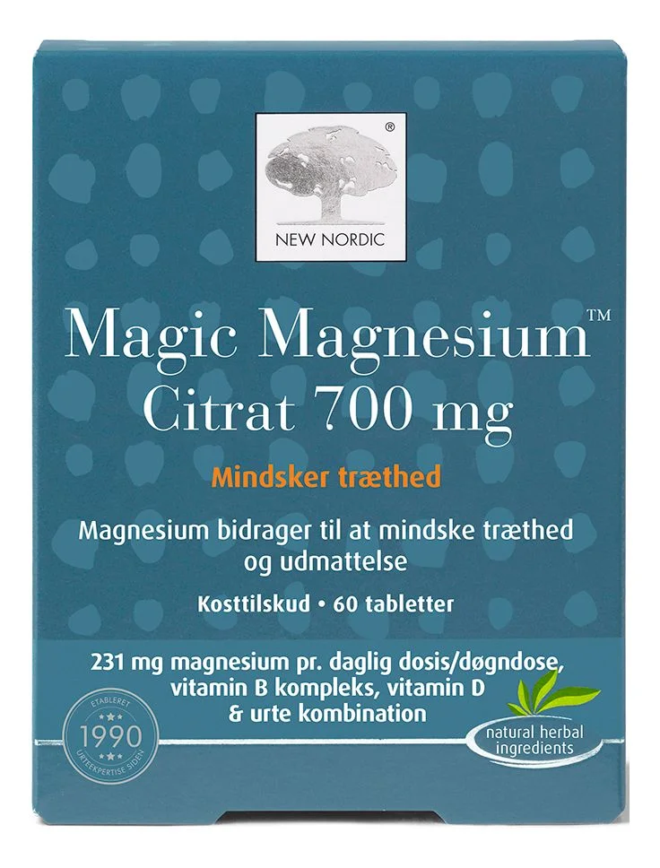 New Nordic Magic Magnesium Citrate – 60 tabl. v:6464281 New Nordic Magic Magnesium Citrate – 60 tabl. v:6464281